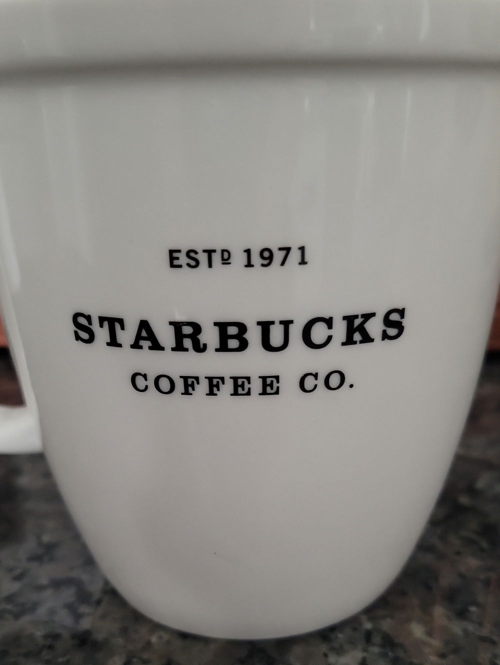 Starbucks White Ceramic Logo Mug with Black Print - Picture 2 of 4